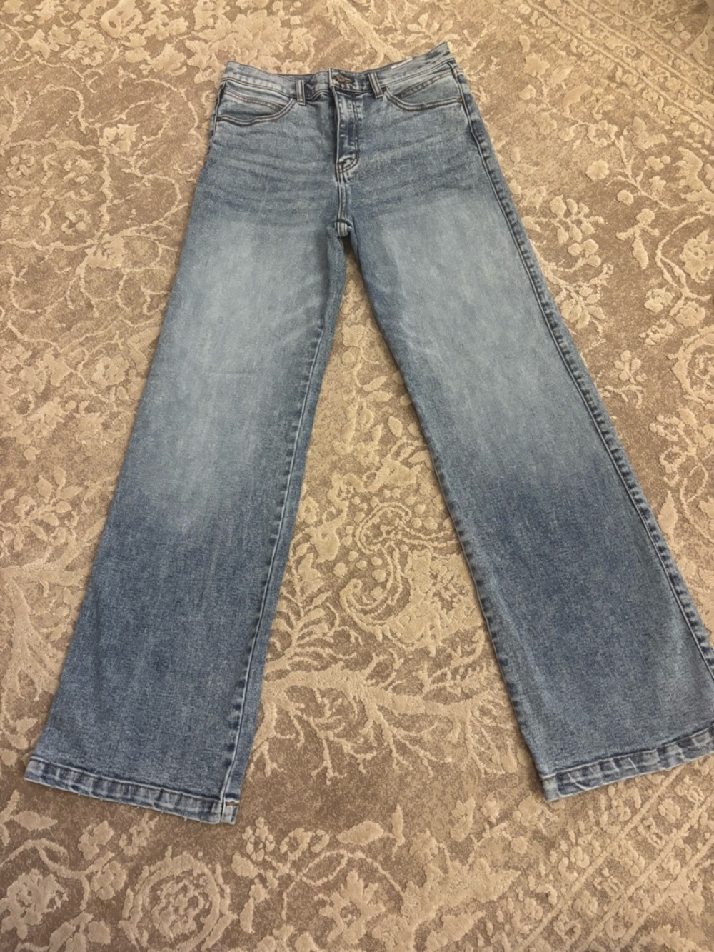 KanCan Light Blue High-Rise Wide Leg Jeans